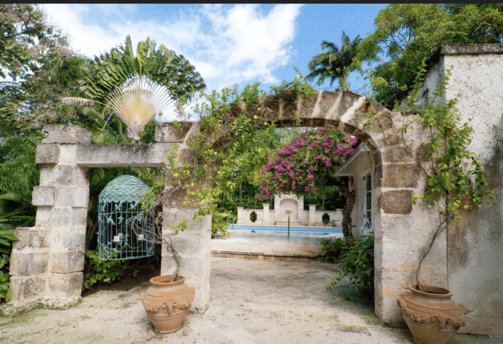 Caroline's Villa Barbados Succession archway