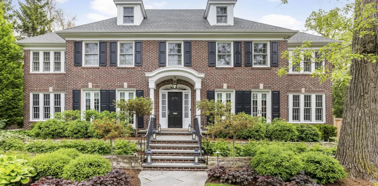 The iconic Home Alone house